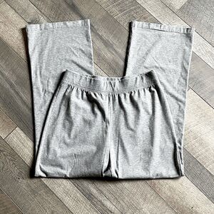 Women’s SB Performance, Light-Gray, High-Waisted, Wide-Leg Lounge Pants. Size L.